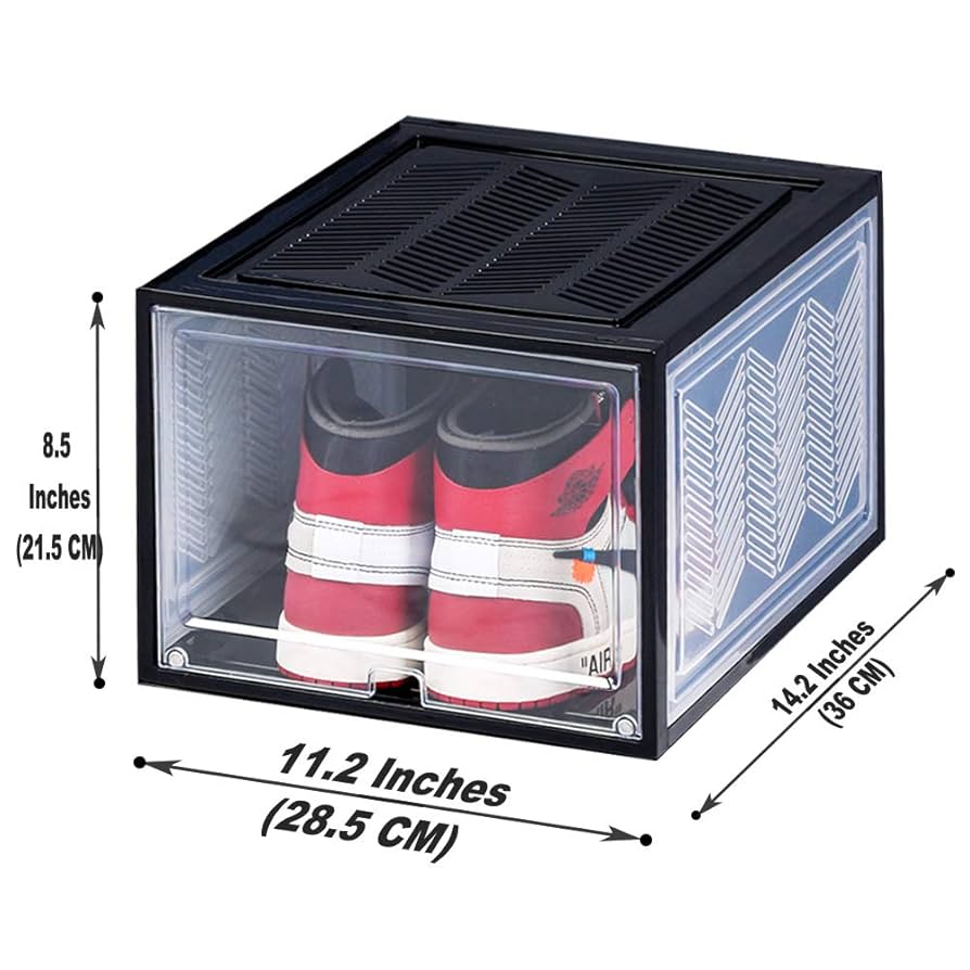 Amazon.com: VR EMPIRE Shoe Storage Box with Hard & Thick